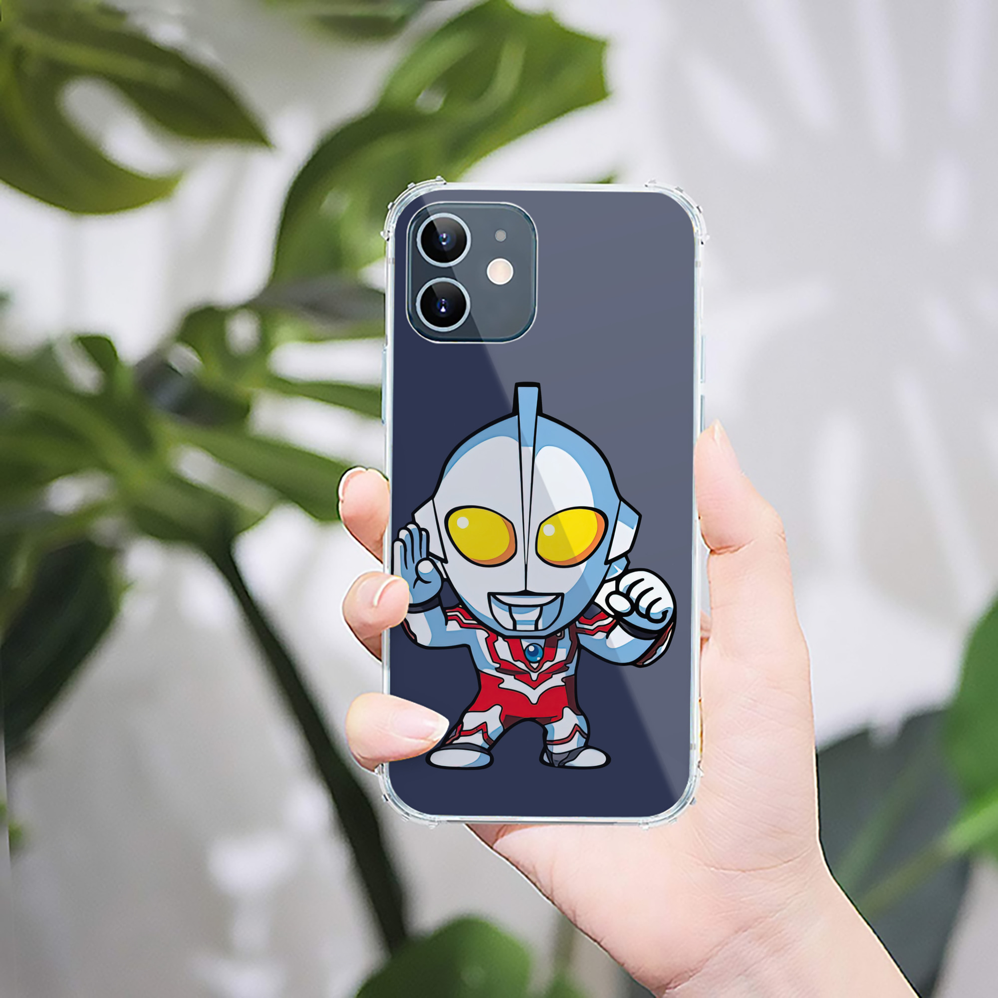 （画像用） ウルトラマン Ultraman 【iPhone 12シリーズ対応】透明スマホケース（クリアソフトケース）